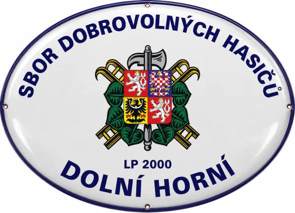 Smaltovaná cedule pro hasiče H18-sdh 1